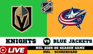 🔴LIVE : Columbus Blue Jackets Vs Vegas Golden Knights | NHL 2026 | NHL Live SCOREBOARD