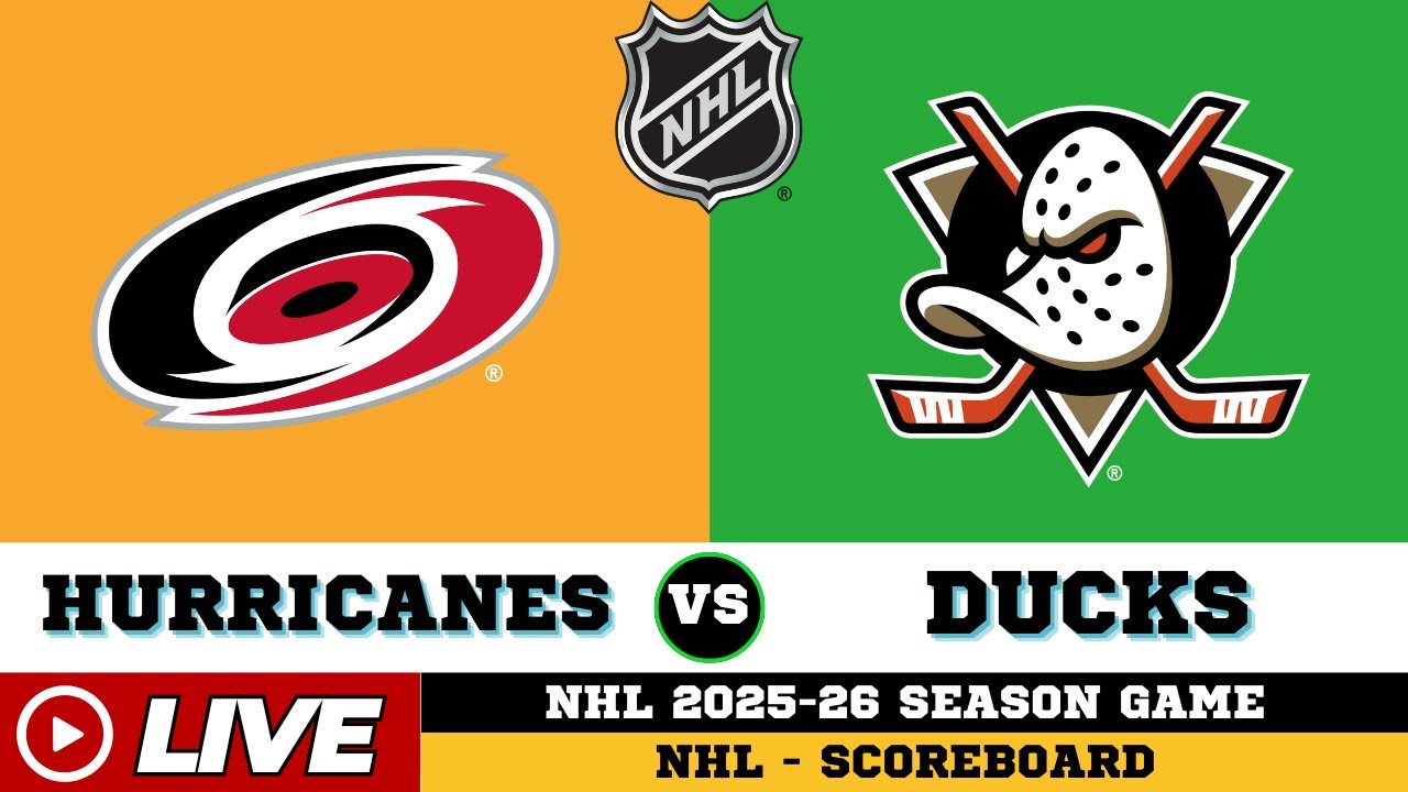 🔴LIVE : Anaheim Ducks Vs Carolina Hurricanes | NHL 2026 | NHL Live SCOREBOARD