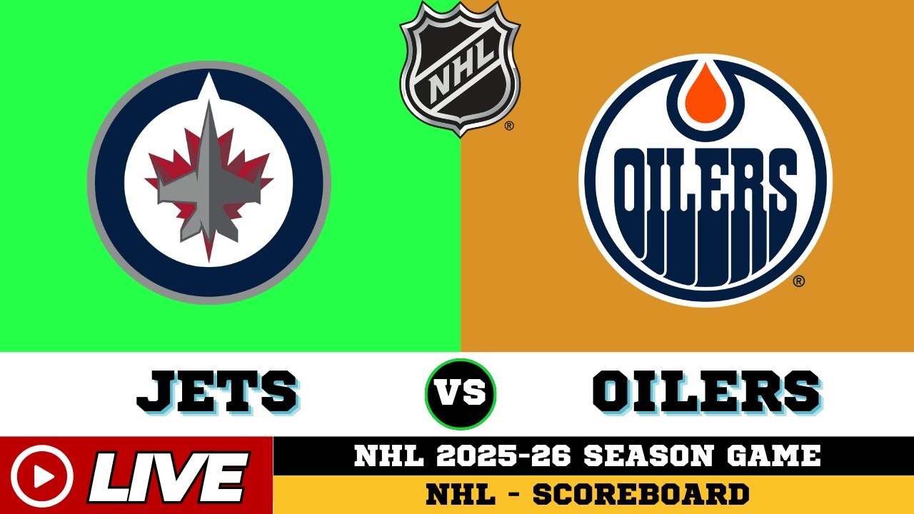 🔴LIVE : Edmonton Oilers Vs Winnipeg Jets | NHL 2026 | NHL Live SCOREBOARD
