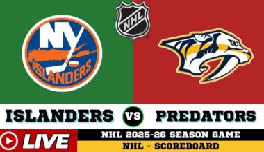 🔴LIVE : New York Islanders Vs Nashville Predators | NHL 2026 | NHL Live SCOREBOARD
