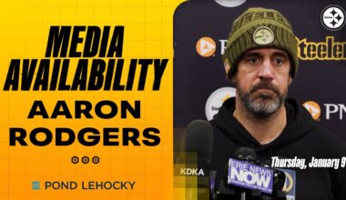 Aaron Rodgers Media Availability (Jan. 8) | Wild Card vs. Texans | Pittsburgh Steelers
