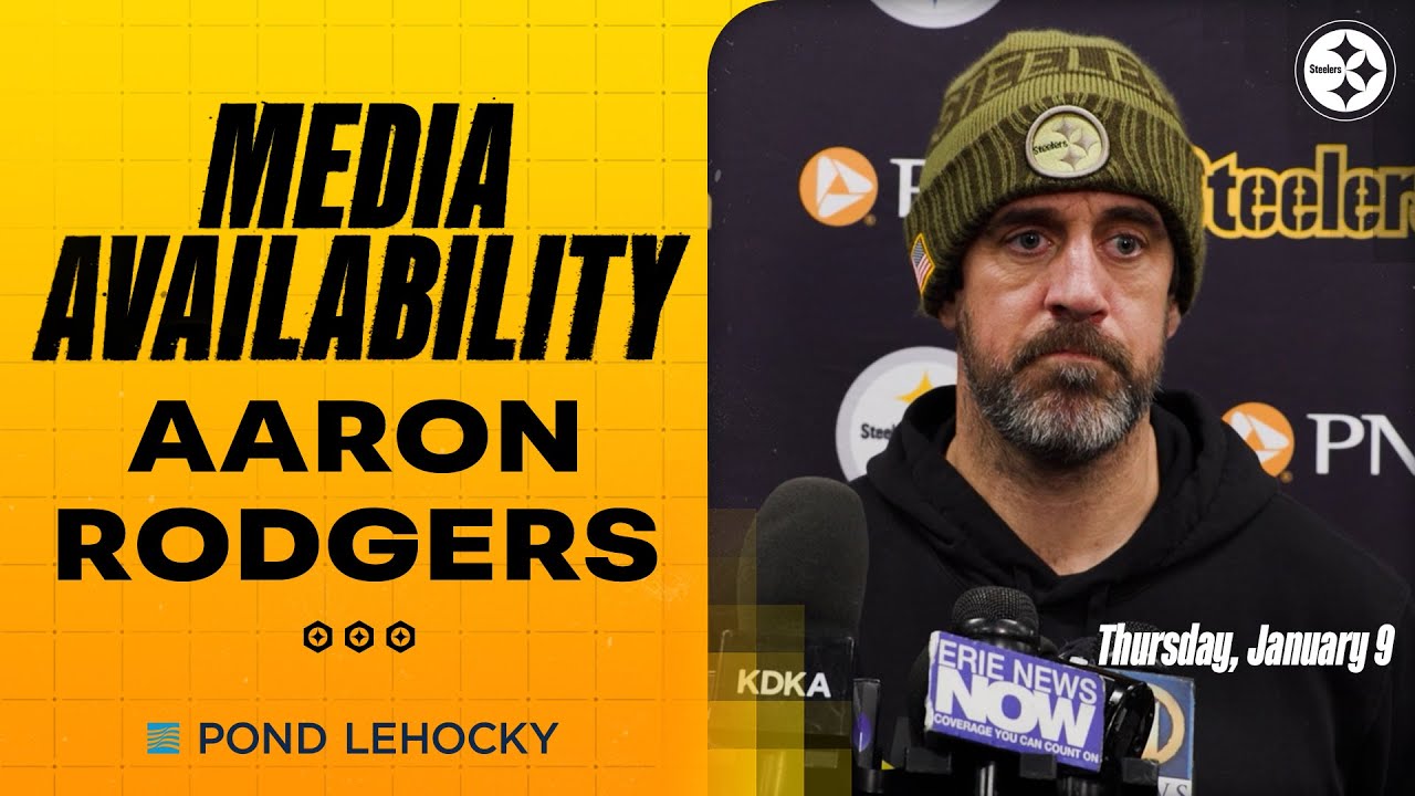 Aaron Rodgers Media Availability (Jan. 8) | Wild Card vs. Texans | Pittsburgh Steelers