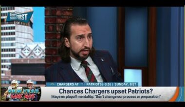 FIRST THINGS FIRST | Nick Wright BELIEVES New England Patriots Could Be UPSET By Los Angeles | NFL