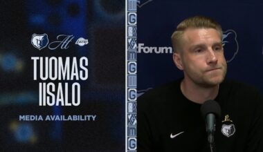 Tuomas Iisalo Press Conference | Grizzlies vs. Lakers
