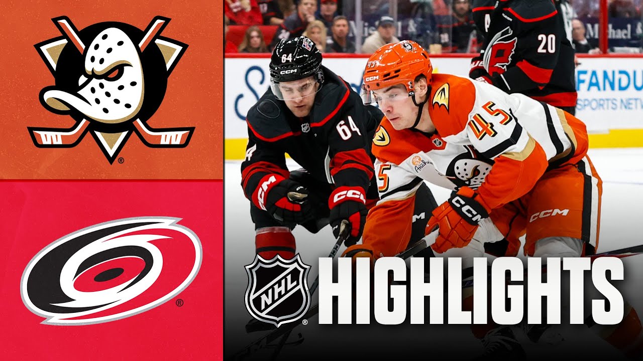 Ducks vs. Hurricanes | NHL Highlights | January 08, 2026