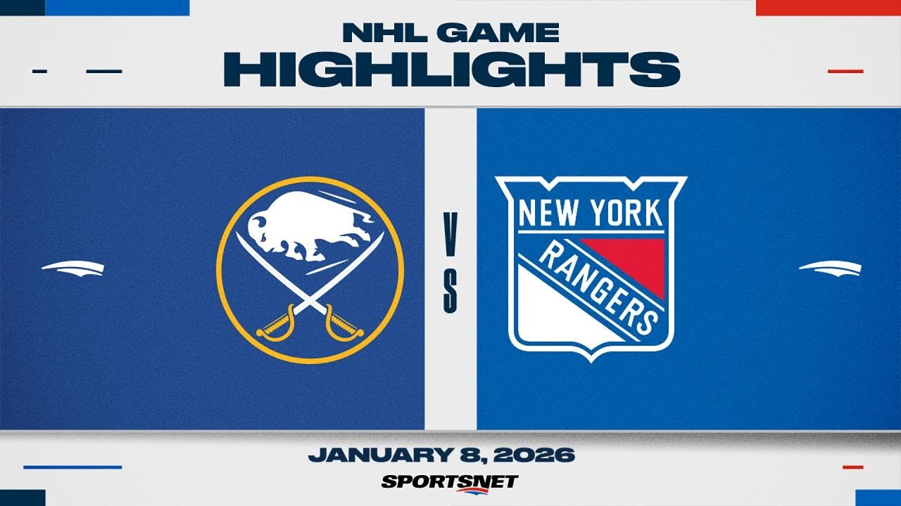 NHL Highlights | Sabres vs. Rangers - January 8, 2025