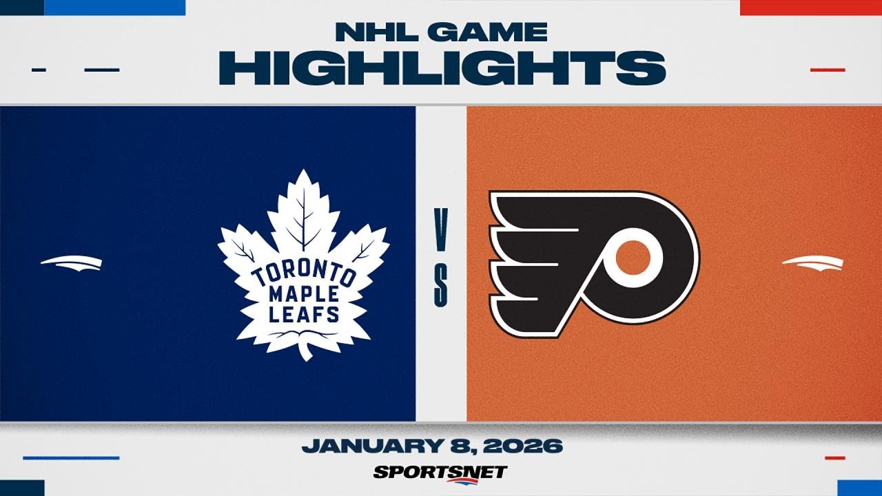 NHL Highlights | Maple Leafs vs. Flyers - January 8, 2026