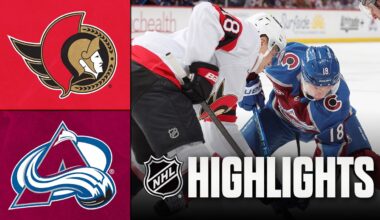 Senators vs. Avalanche | NHL Highlights | January 08, 2026