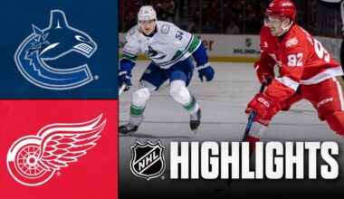 Canucks vs. Red Wings | NHL Highlights | January 08, 2026