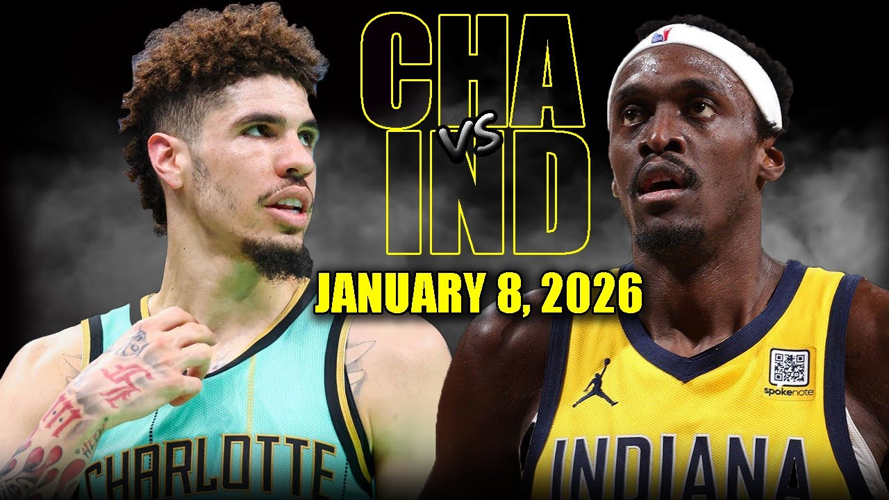 Charlotte Hornets vs Indiana Pacers Full Game Highlights – January 8, 2026 | NBA Season