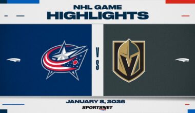 NHL Highlights | Blue Jackets vs. Golden Knights - January 8, 2026