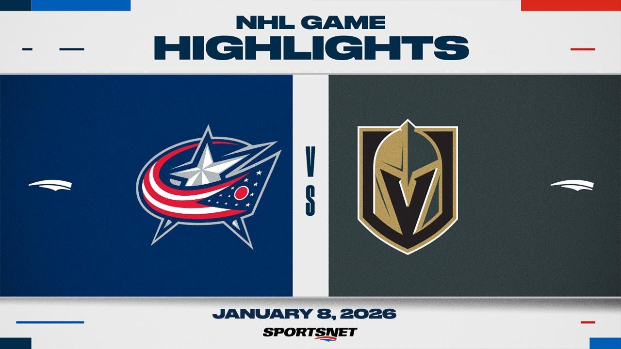 NHL Highlights | Blue Jackets vs. Golden Knights - January 8, 2026