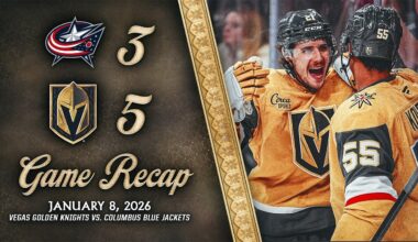 HIGHLIGHTS | Vegas Golden Knights 5, Columbus Blue Jackets 3 | Jan. 8, 2026