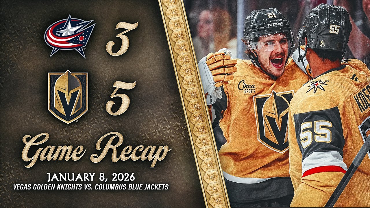 HIGHLIGHTS | Vegas Golden Knights 5, Columbus Blue Jackets 3 | Jan. 8, 2026