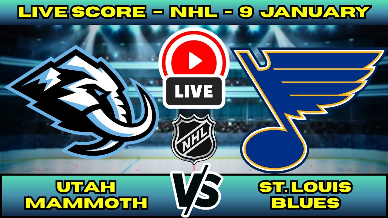 🔴 Utah Mammoth vs St. Louis Blues | NHL PLAY BY PLAY | Live Score Update Jan 9