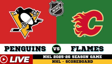 🔴LIVE : Calgary Flames Vs Pittsburgh Penguins | NHL 2026 | NHL Live SCOREBOARD