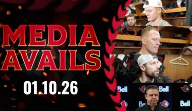 Brady Tkachuk, David Perron, Tim Stützle, Travis Green Pregame Media vs FLA