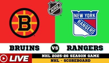 🔴LIVE : New York Rangers Vs Boston Bruins | NHL 2026 | NHL Live SCOREBOARD