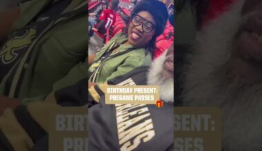 Surprising ⚜️ Saints Fans w/ Pregame Passes #nfl #shorts