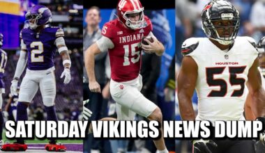 Minnesota Vikings News Dump (1.10.2026) | Zay Thanks Fans. MENDOZA!!! Wild Card Picks