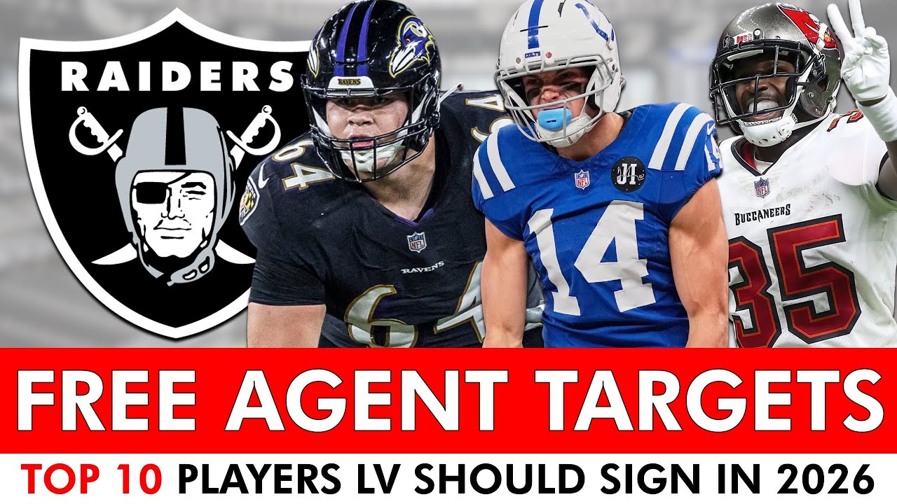 Raiders Free Agent Targets: Top 10 Players Las Vegas Should Target In 2026 NFL Free Agency