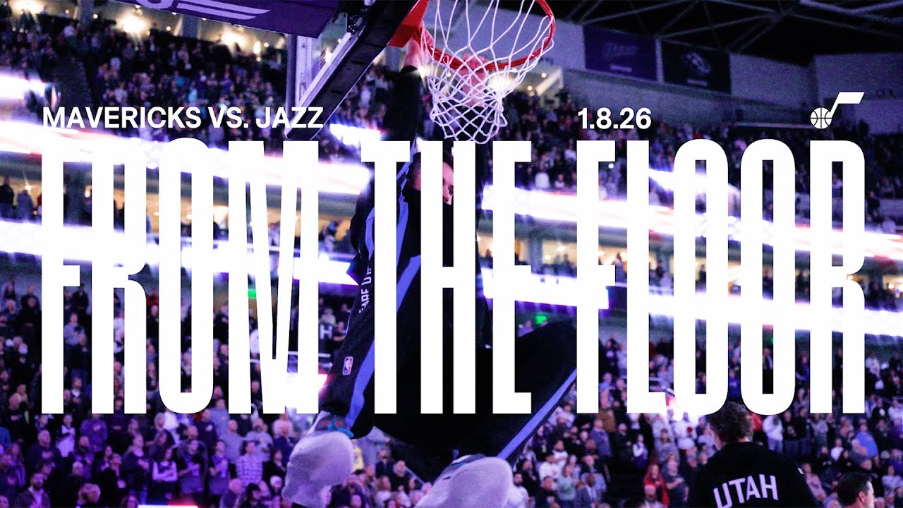 From the Floor: CLUTCH WIN over MAVS | UTAH JAZZ 🎥
