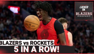 Trail Blazers Win 5th Straight Game and Sweep Houston | Deni Avdija Responds to 'Zebra' Comments