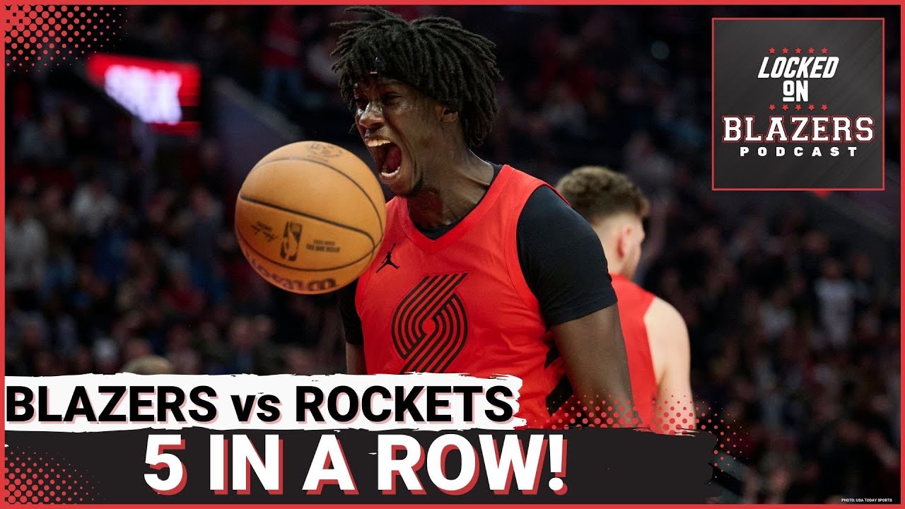 Trail Blazers Win 5th Straight Game and Sweep Houston | Deni Avdija Responds to 'Zebra' Comments