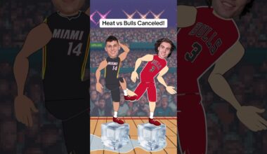 The Heat vs Bulls Game was Canceled due to a Wet Floor! #nba