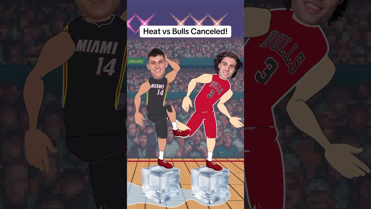 The Heat vs Bulls Game was Canceled due to a Wet Floor! #nba