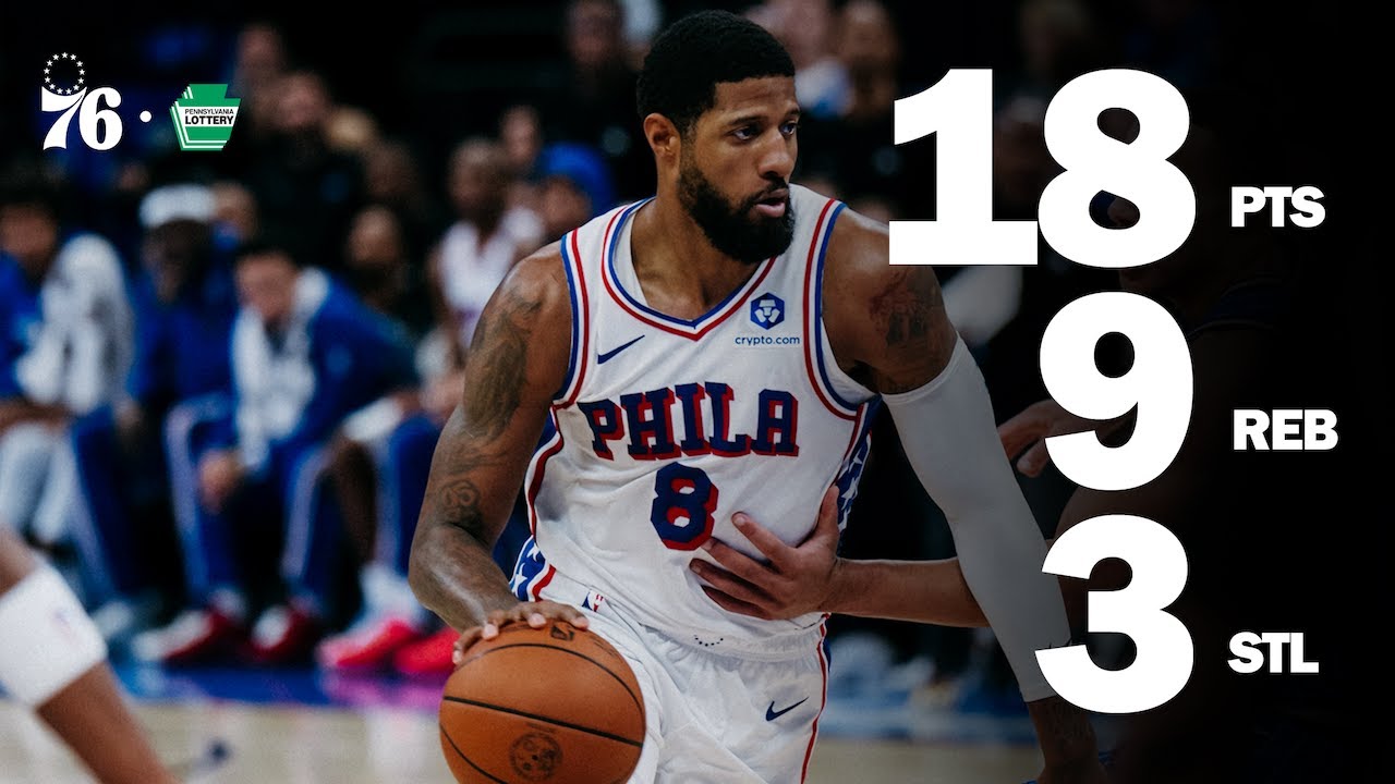 Paul George Scores 10 in Q4 to Lift Sixers to Victory vs. Magic