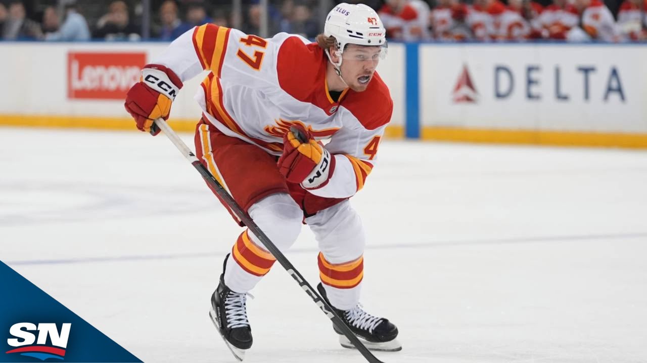 Flames' Connor Zary Picks Off Pass And Buries Breakaway Goal Vs. Penguins