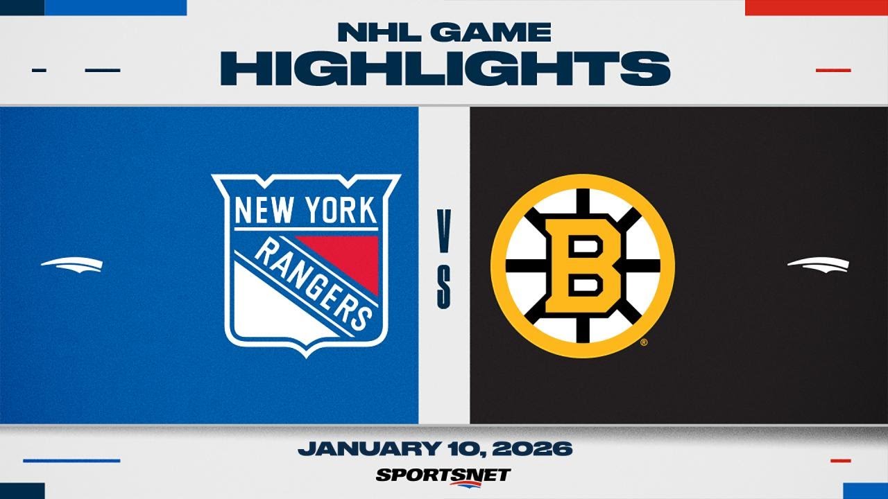 NHL Highlights | Rangers vs. Bruins - January 10, 2026