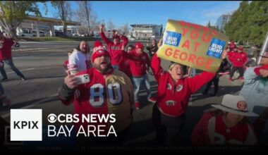 49ers fans show support as team heads to Philadelphia ahead of playoff game