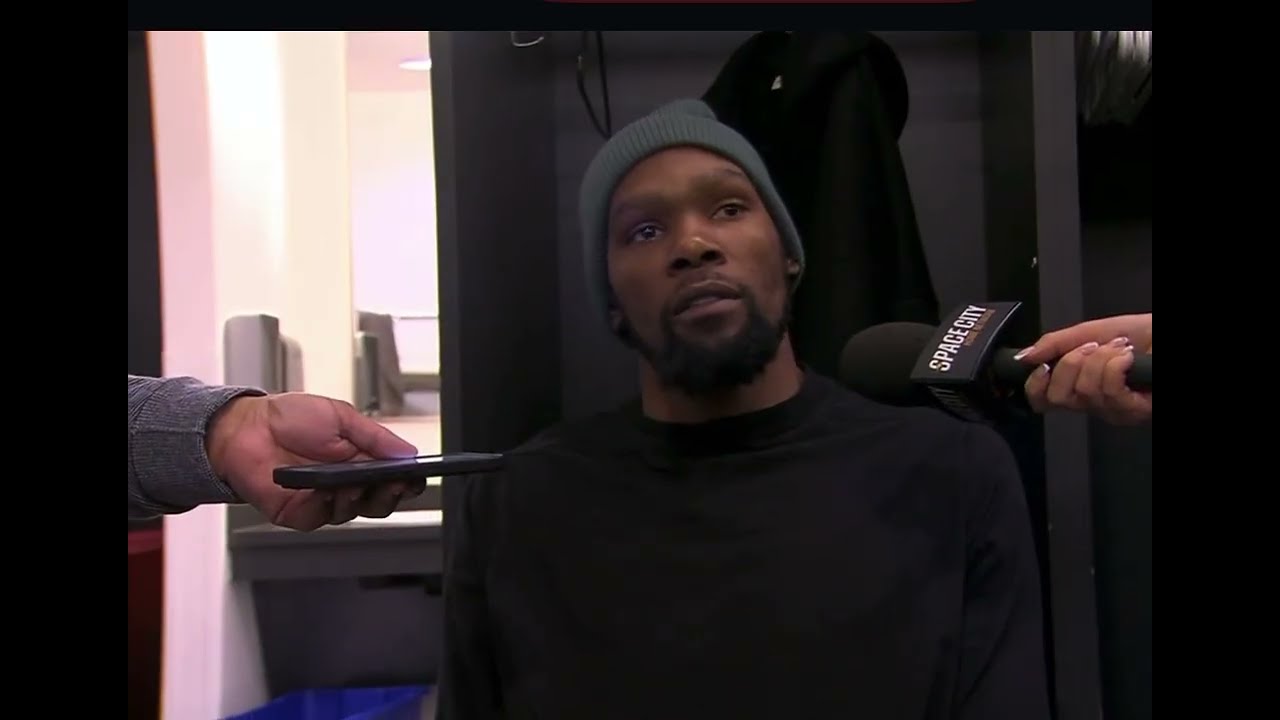 Houston Rockets Postgame: Kevin Durant after his record breaking night despite loss