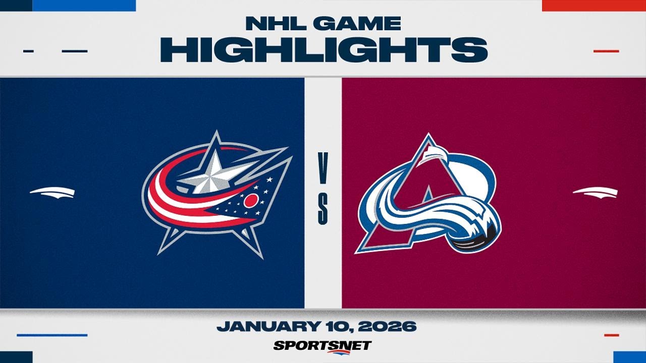 NHL Highlights | Blue Jackets vs. Avalanche - January 10, 2026