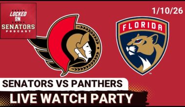 LIVE: Ottawa Senators vs Florida Panthers - NHL Watch Party - January 10th, 2026