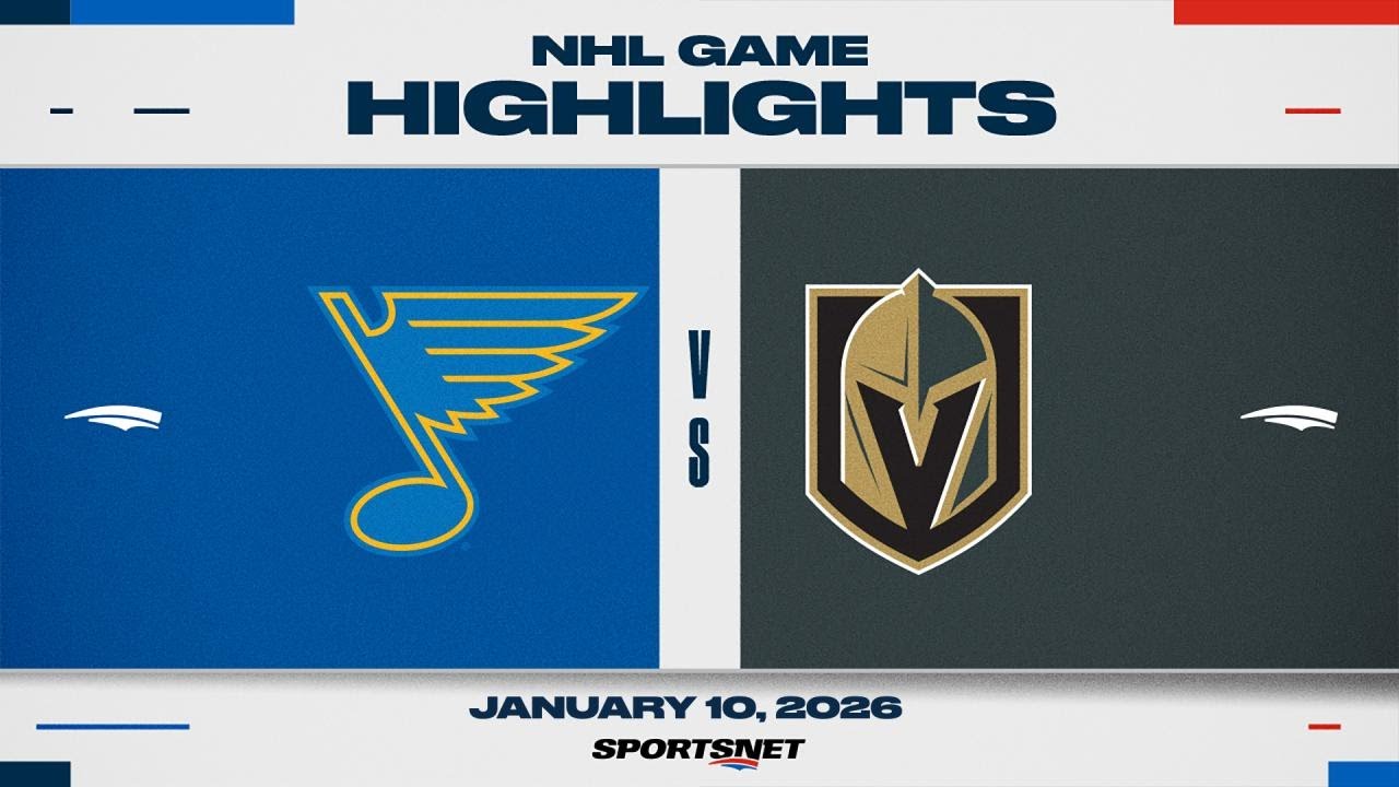 NHL Highlights | Blues vs. Golden Knights - January 10, 2026