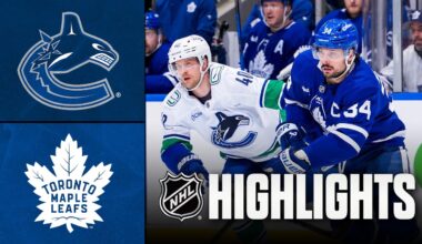 Canucks vs. Maple Leafs | NHL Highlights | January 10, 2026
