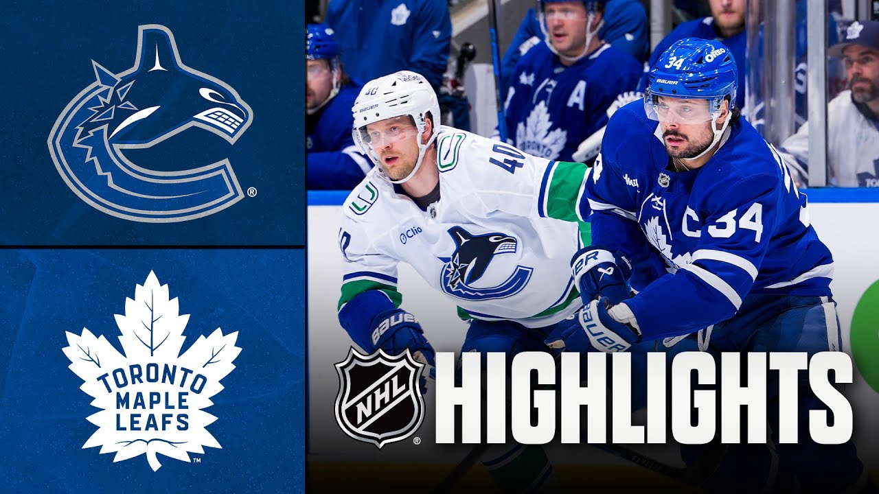 Canucks vs. Maple Leafs | NHL Highlights | January 10, 2026