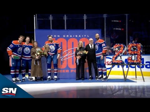 Oilers Honour Draisaitl For Reaching 1,000 Career Points