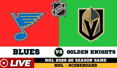 🔴LIVE : St. Louis Blues Vs Vegas Golden Knights | NHL 2026 | NHL Live SCOREBOARD