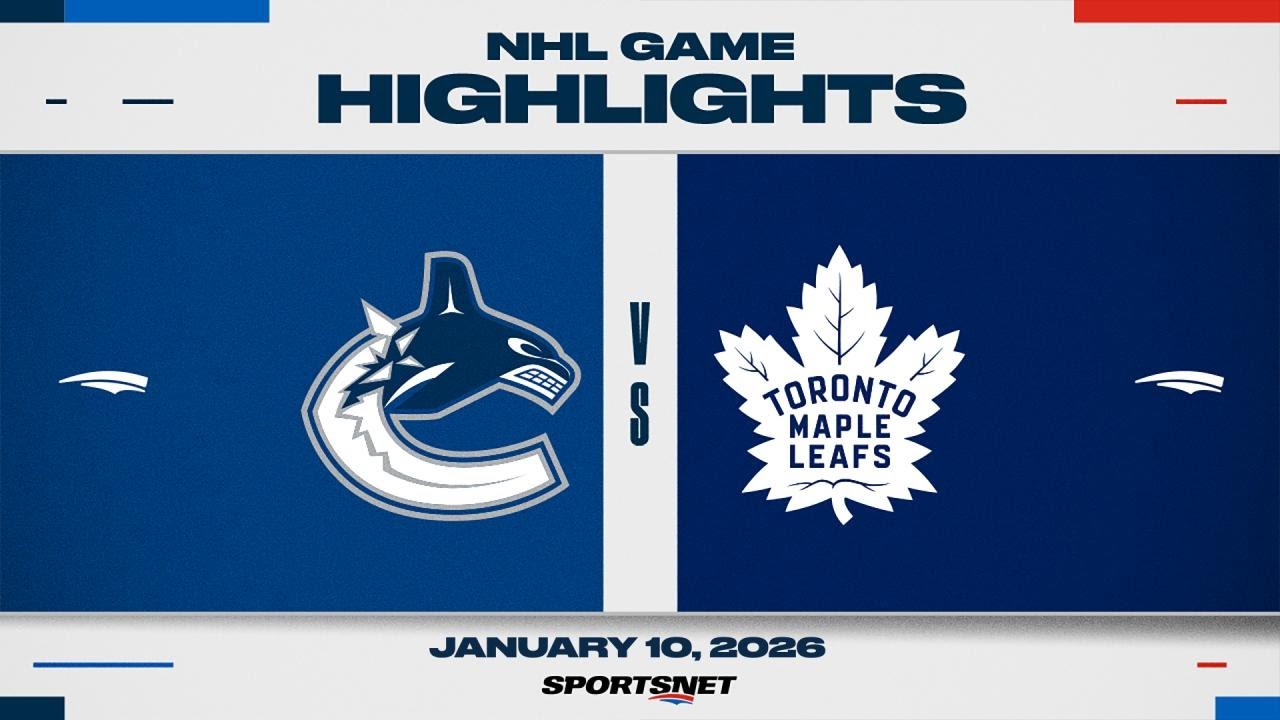 NHL Highlights | Canucks vs. Maple Leafs - January 10, 2026