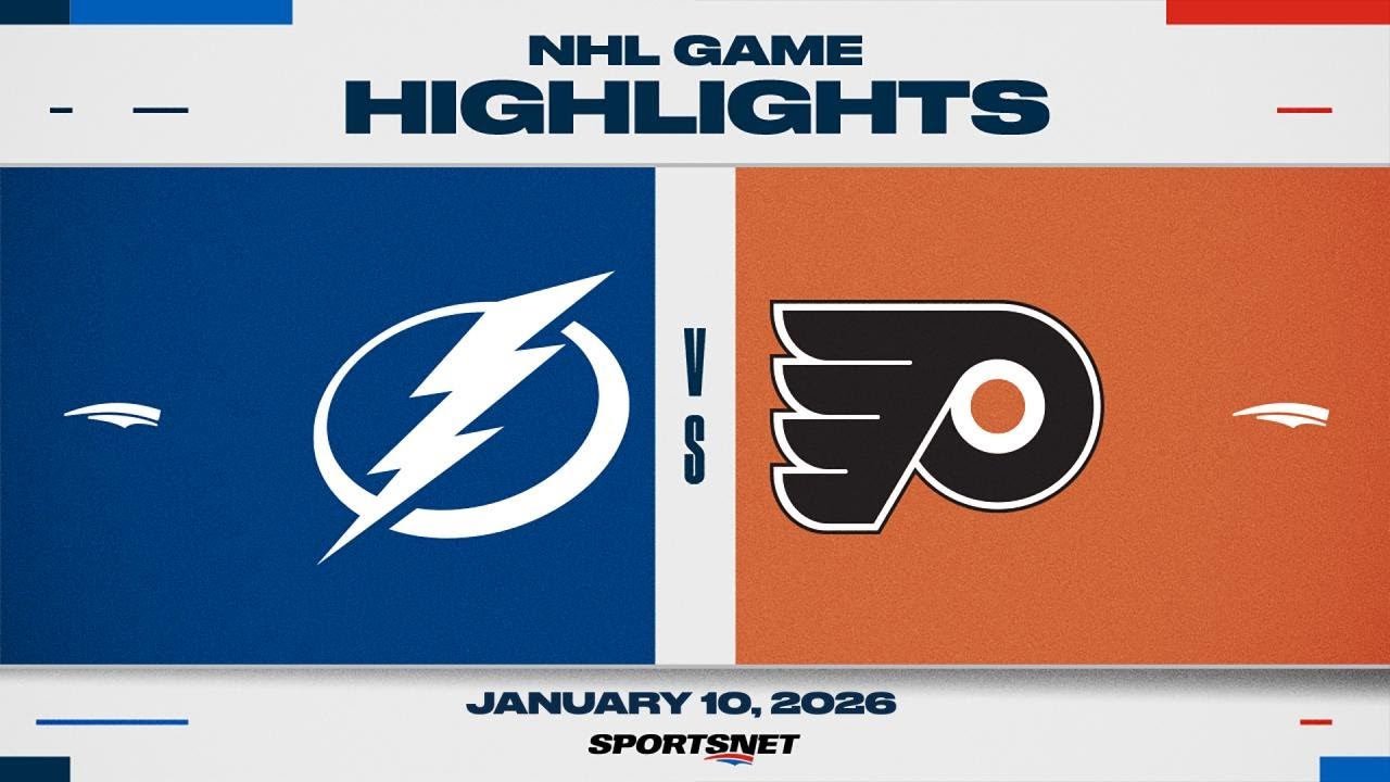 NHL Highlights | Lightning vs. Flyers - January 10, 2026