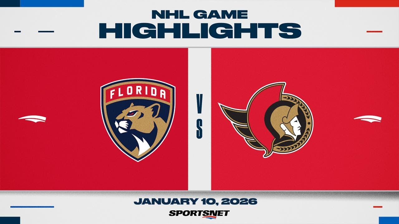 NHL Highlights | Panthers vs. Senators - January 10, 2026