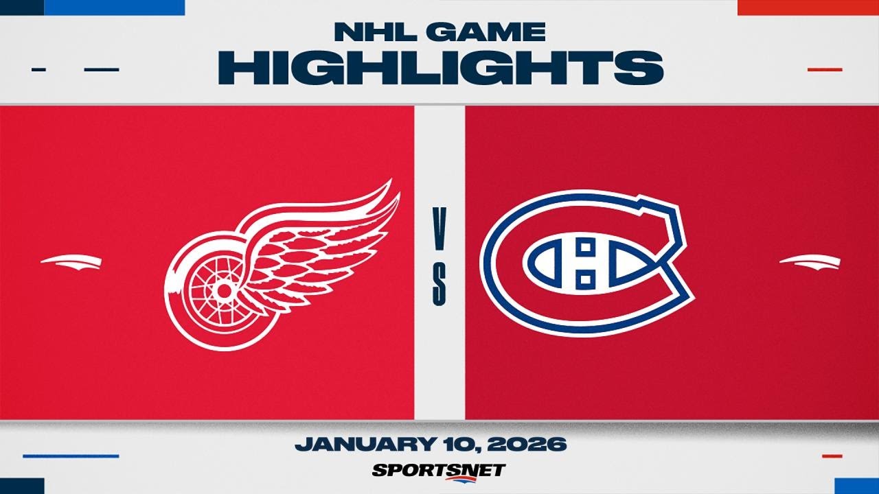 NHL Highlights | Red Wings vs. Canadiens - January 10, 2026