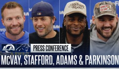 Sean McVay, Matthew Stafford & More Rams Players At The Podium After Wild Card Win Over The Panthers