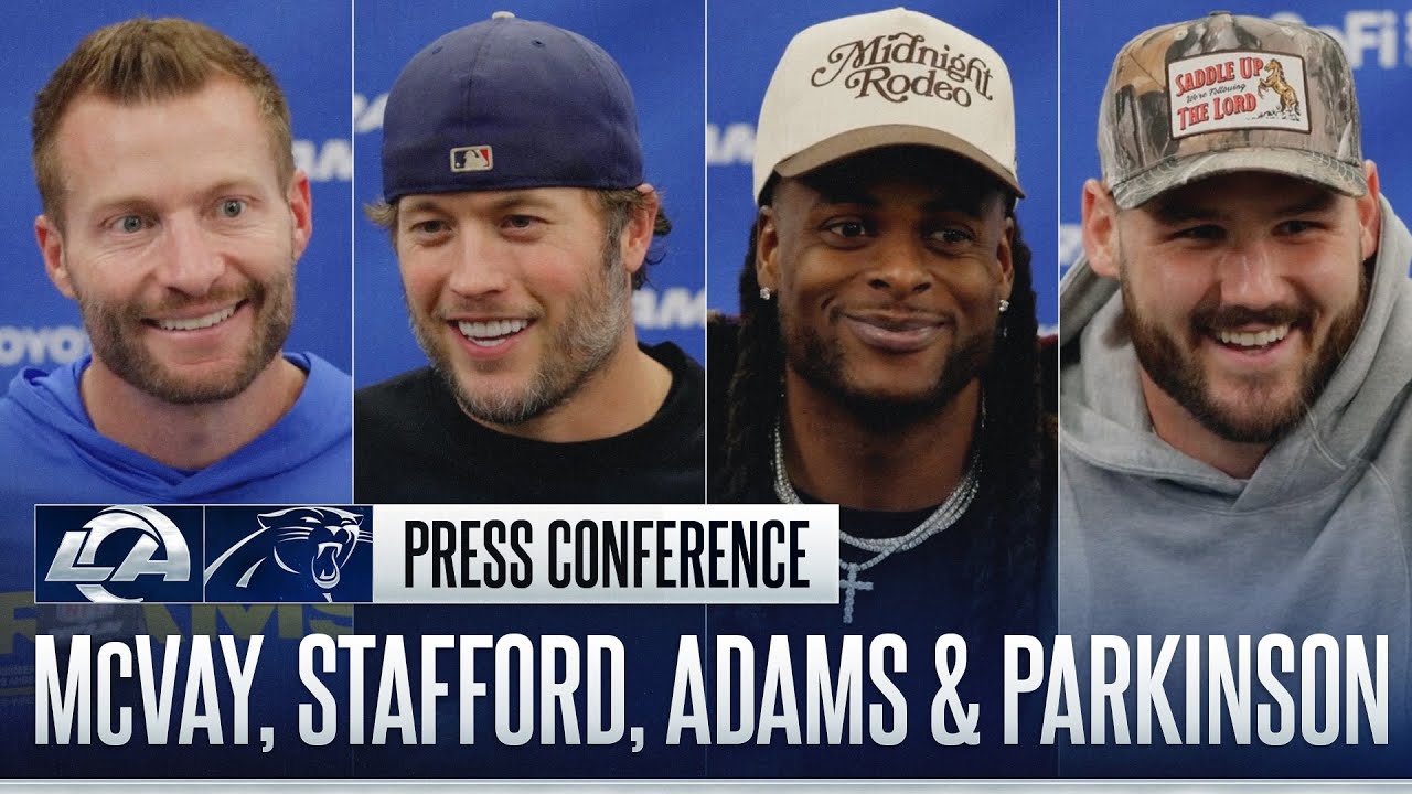 Sean McVay, Matthew Stafford & More Rams Players At The Podium After Wild Card Win Over The Panthers