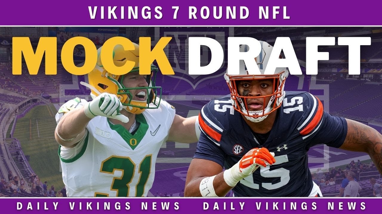 Minnesota Vikings 2026 7-Round NFL Mock Draft! Full Breakdown
