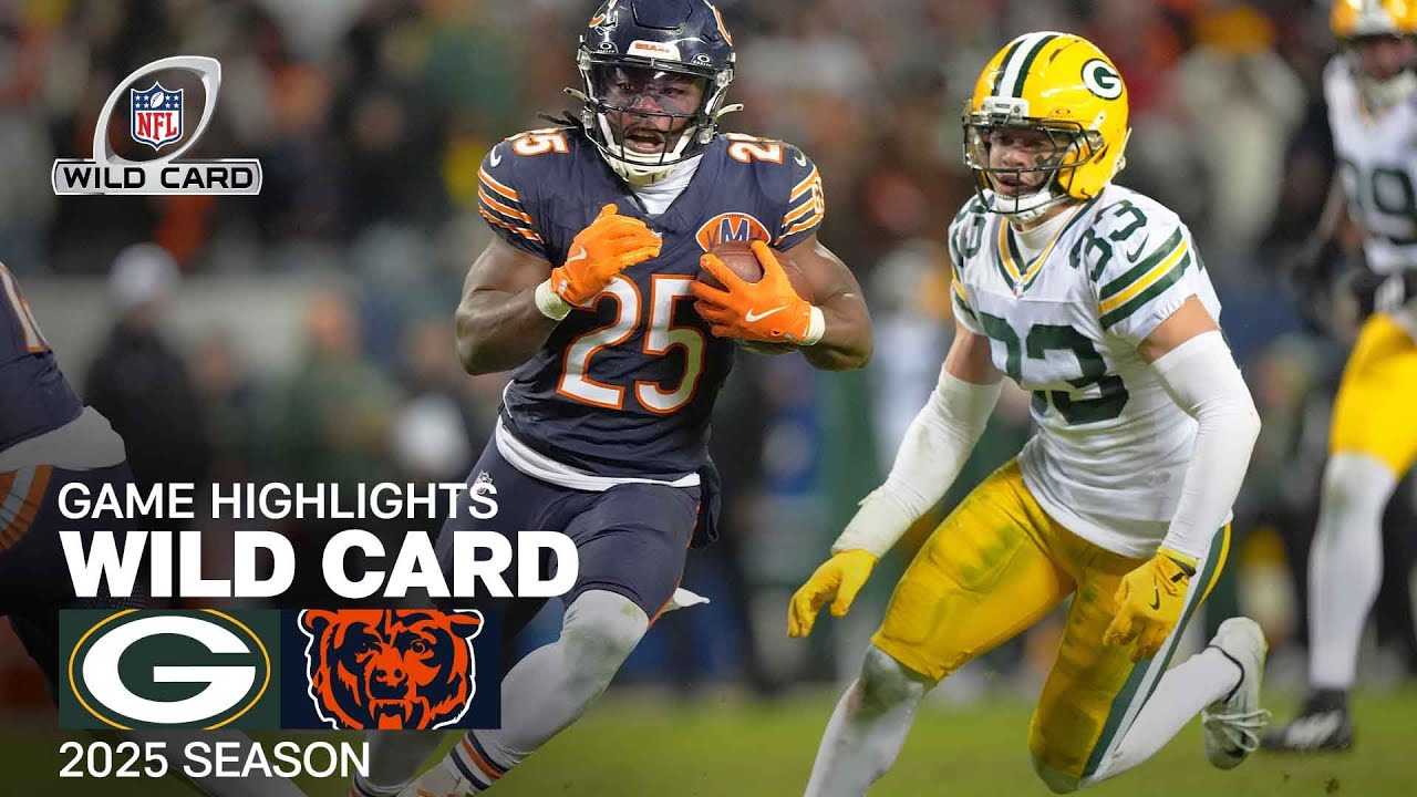 Green Bay Packers vs. Chicago Bears Game Highlights | NFL 2025 Season Wild Card